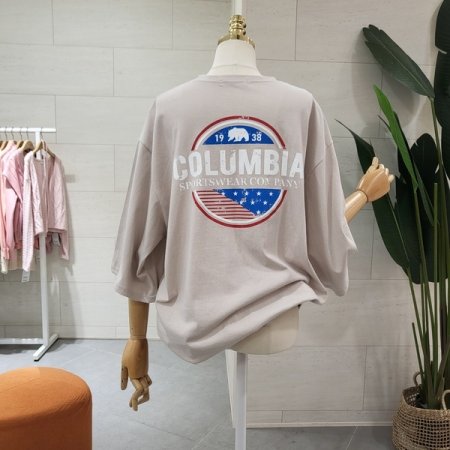 루즈핏 콜롬비 반팔티셔츠