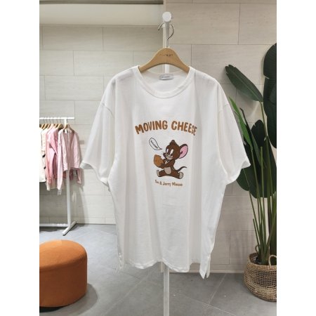 루즈핏 제리치즈 반팔 티셔츠