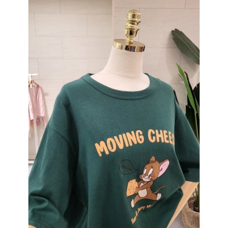 루즈핏 제리치즈 반팔티셔츠