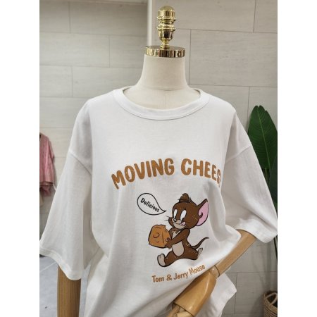 루즈핏 제리치즈 티셔츠