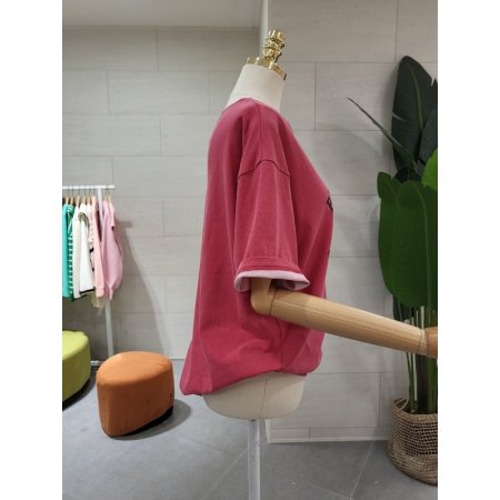 피그먼트 레터링 반팔티셔츠