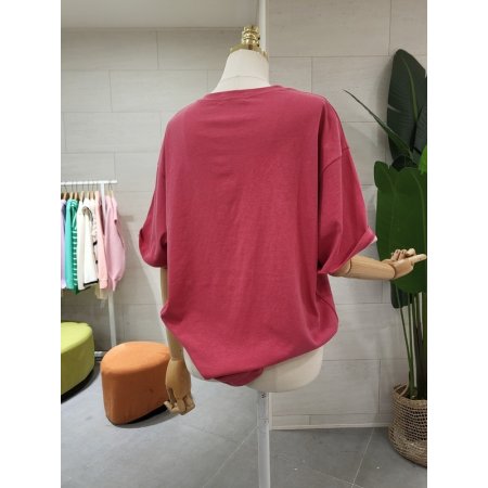 피그먼트 레터링 반팔티셔츠