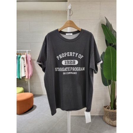 피그먼트 레터링 반팔티셔츠