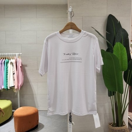 텐션 흘림체 반팔티셔츠