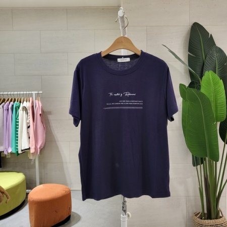 텐션 흘림체 반팔티셔츠