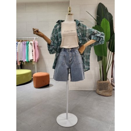 앞포켓 4부 컷팅 반바지