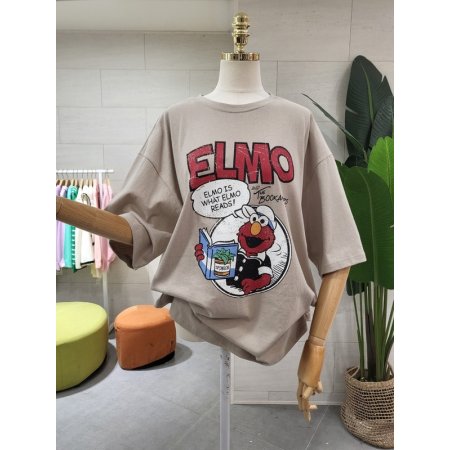 루즈핏 엘모 반팔티셔츠