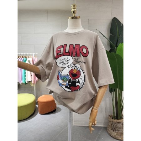 루즈핏 엘모 반팔티셔츠