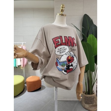 루즈핏 엘모 반팔티셔츠