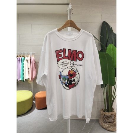 루즈핏 엘모 반팔티셔츠