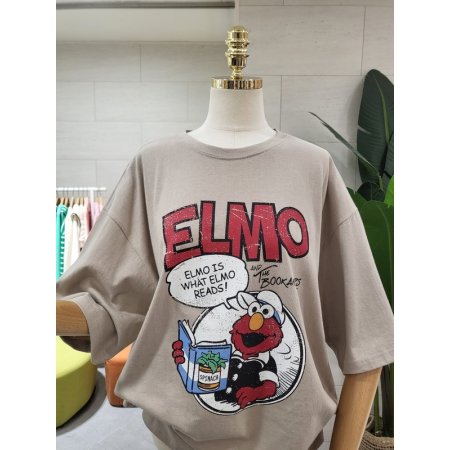 루즈핏 엘모 반팔티셔츠