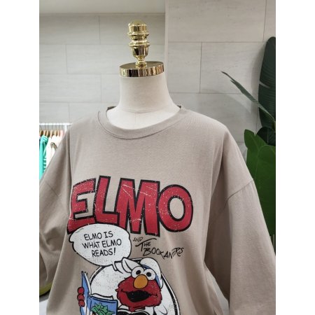 루즈핏 엘모 반팔티셔츠