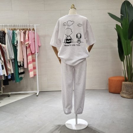 프렌즈 프린팅 조거세트