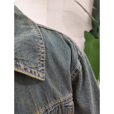 찡포인트 데님 청남방