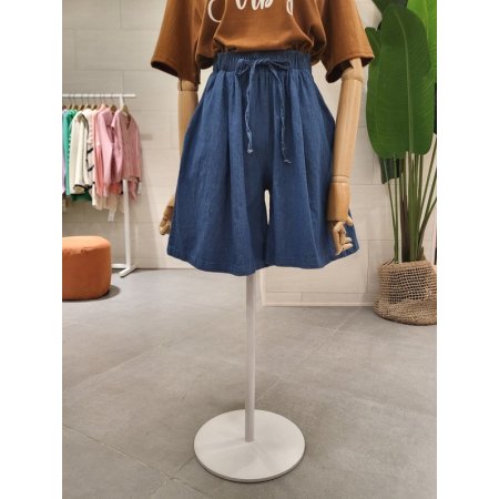 허리끈 치마 반바지