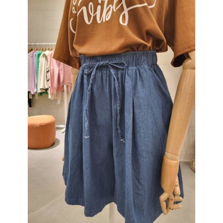 허리끈 치마 반바지