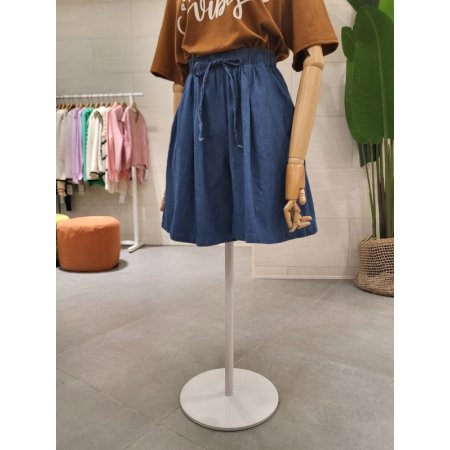 허리끈 치마 반바지