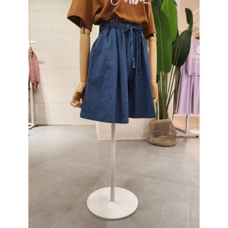 허리끈 치마 반바지