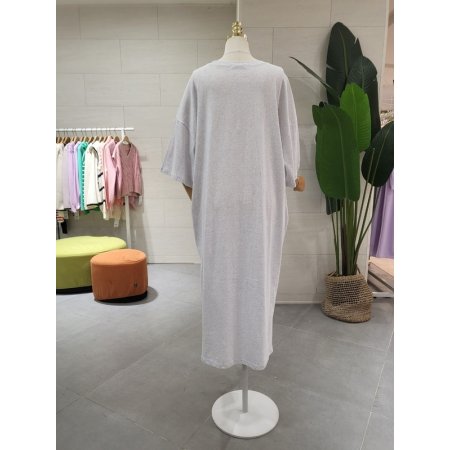 루즈핏 반전 곰돌이 면 원피스