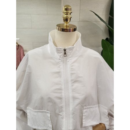 썸머 크롭 바람막이점퍼