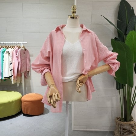 루즈핏 썸머 스트라이프남방