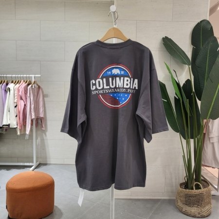 루즈핏 콜롬비 라운드티셔츠