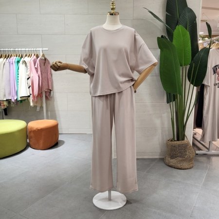 쿨링 스판 와이드 팬츠세트