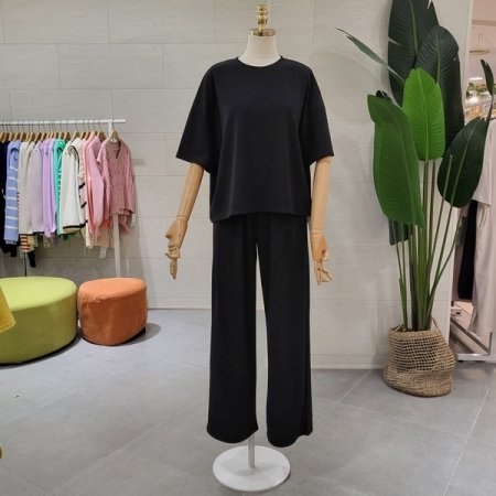 쿨링 스판 와이드 팬츠세트