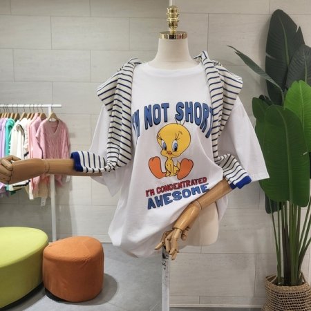 루즈핏 어썸 니튠 반팔티셔츠