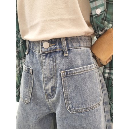 앞포켓 4부컷팅 반바지