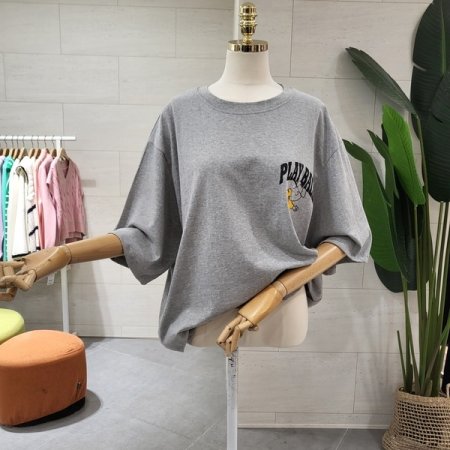 루즈핏 홈런찰리 반팔티셔츠