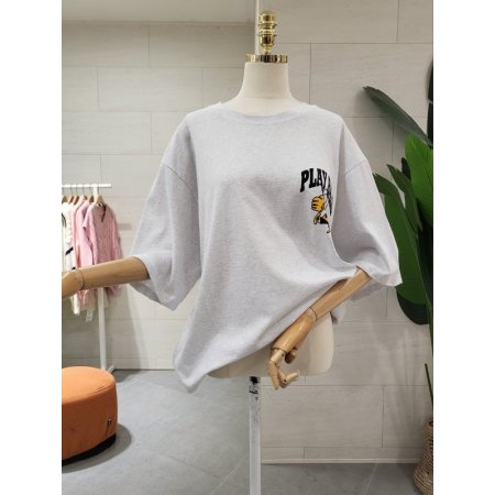 루즈핏 홈런찰리 반팔 티셔츠