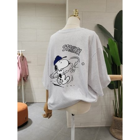 루즈핏 홈런찰리 반팔 티셔츠