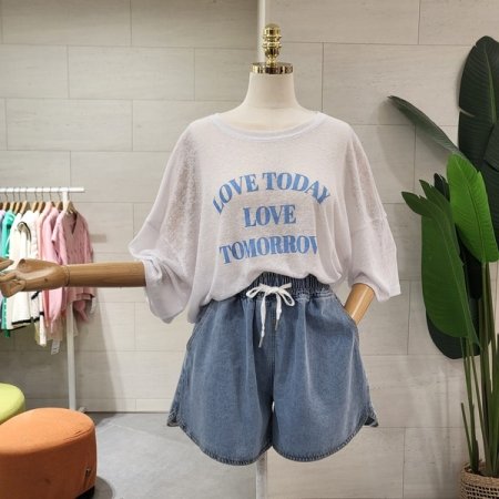 린넨 투모로우 박스티셔츠