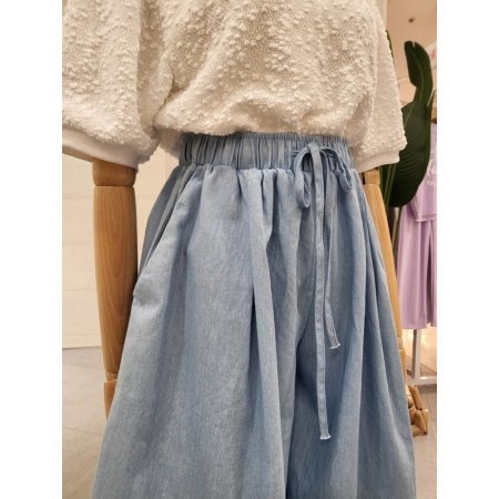 허리끈 치마반바지