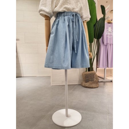 허리끈 치마반바지