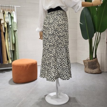 네오주름 밴드 롱스커트