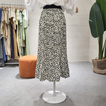 네오주름 밴드 롱스커트