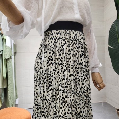 네오주름 밴드 롱스커트