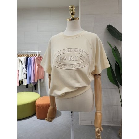 탄탄 파리자수 컬러맨투맨