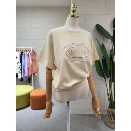 탄탄 파리자수 컬러맨투맨