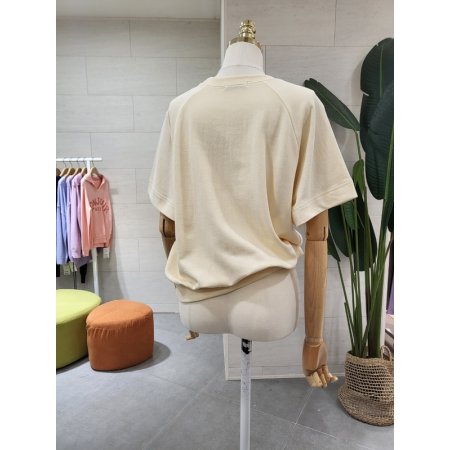 탄탄 파리자수 컬러맨투맨