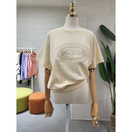 탄탄 파리자수 컬러맨투맨