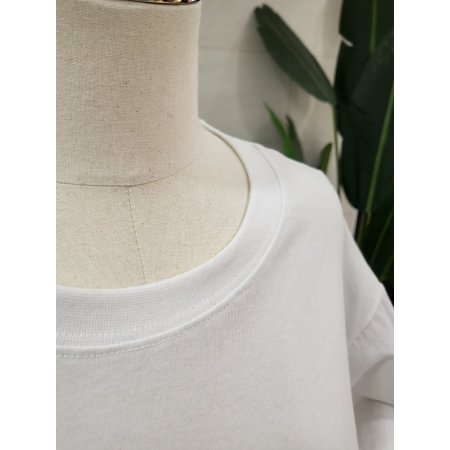 루즈핏 데님 카우스 반팔티셔츠