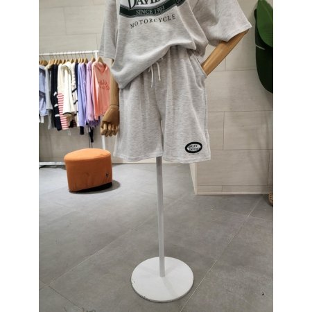 할리 프린팅 반바지 세트