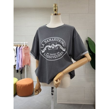 라 피그먼트 반팔티셔츠