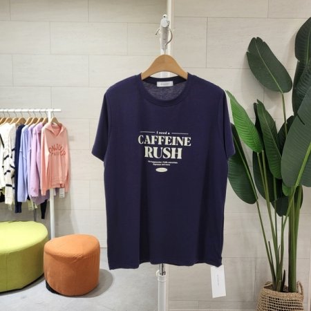 텐션 카페인 라운드티셔츠