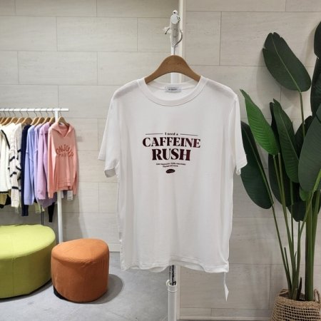 텐션 카페인 라운드티셔츠