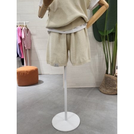 라벨 V니트 반바지세트