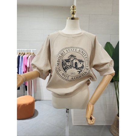 린넨 홈 볼트 나그랑티셔츠